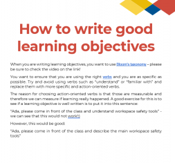 How To Write Good Learning Objectives? | Surge Learning