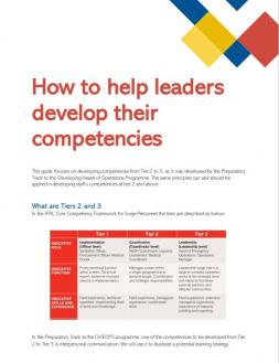 How to help leaders develop their competencies 