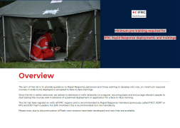 Minimum pre-training required for IFRC Rapid Response deployments and trainings 2022 Dec